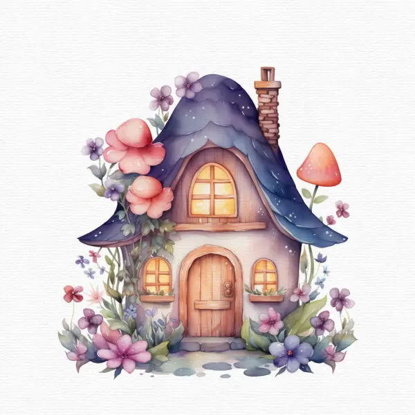 Fairy and Butterflies Clipart - Image 12