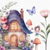 Fairy and Butterflies Clipart - Image 5