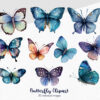 Elegant butterfly PNGs for crafts