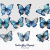 Watercolor Butterfly Clipart PNG - Image 2
