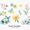flowers PNG images for sublimation and scrapbooking