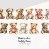 Teddy Bear Clipart – Cute Bear PNG for Baby & Kids Projects - Image 3
