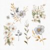 Gold and Blue Butterfly Clipart – PNG File - Image 5