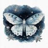 Vintage-style moth butterfly clipart for creative projects