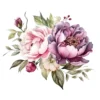 Watercolor Floral Arrangements Clipart – JPG Flowers Set