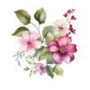 Watercolor Floral Arrangements Clipart – JPG Flowers Set - Image 7