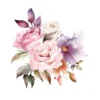 Watercolor Floral Arrangements Clipart – JPG Flowers Set - Image 5