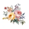 Watercolor Floral Arrangements Clipart – JPG Flowers Set - Image 4