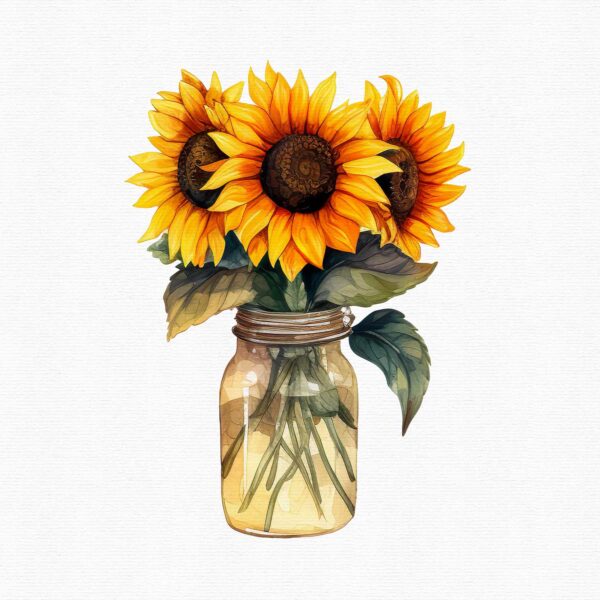 Sunflower clipart - Image 4