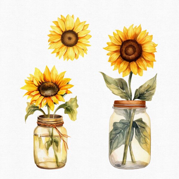 Sunflower clipart - Image 9