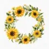 Sunflowers and Butterflies Clipart – Floral PNG Set - Image 4