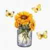Sunflowers and Butterflies Clipart – Floral PNG Set - Image 5