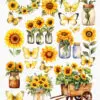Sunflowers and Butterflies Clipart – Floral PNG Set - Image 13