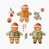 Gingerbread Cookies Christmas Clipart - Image 6