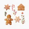 Gingerbread Cookies Christmas Clipart - Image 13