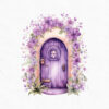 Purple Fairy Garden Clipart - Image 13