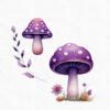 Purple Fairy Garden Clipart - Image 9