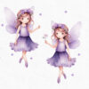 Purple Fairy Garden Clipart - Image 7