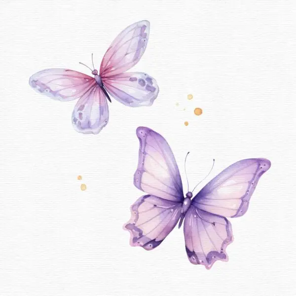 Boy Fairy Purple Garden Clipart - Image 8
