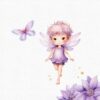 Boy Fairy Purple Garden Clipart - Image 9