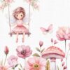 Pink Fairy Garden clipart - Image 4