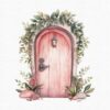 Pink Fairy Garden clipart - Image 5