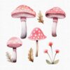Pink Fairy Garden clipart - Image 9