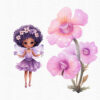 Purple Fairy and Magical Garden - Image 9