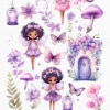 Purple Fairy and Magical Garden - Image 3
