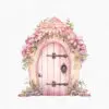 Pink Fairy Garden Clipart, Boy Fairy Garden - Image 5