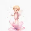 Pink Fairy Garden Clipart, Boy Fairy Garden - Image 11