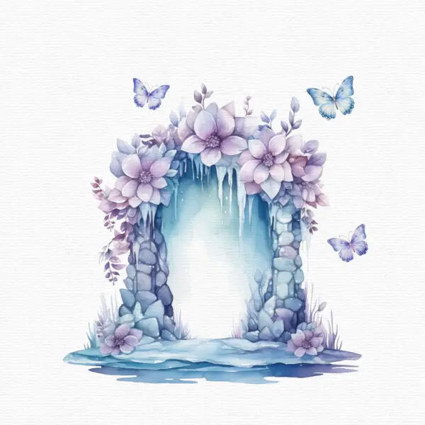 Ice Fairy Garden Clipart - Image 10