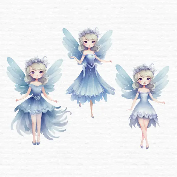 Ice Fairy Garden Clipart - Image 7