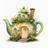Fairy and Snail Fairy Garden Clipart - Image 5