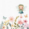 Whimsical fairy clipart set with transparent background