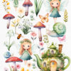 Fantasy fairy PNG illustrations for crafts