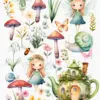 Fairy and Snail Fairy Garden Clipart - Image 3