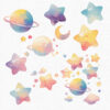 Cute Magical Unicorn Clipart - Image 4