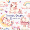 Fantasy unicorn PNG with transparent background for digital projects