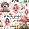 Fairy Garden Clipart Set – Wildberries & Mushrooms PNG
