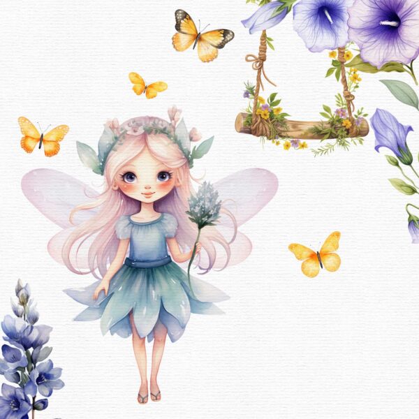 Fairy and Faun Clipart - Image 5