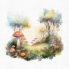 Fairy and Faun Clipart – Fantasy Forest PNG Set - Image 11