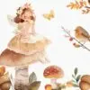 Tea Party Fairy Fall Garden Clipart - Image 3