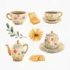 Tea Party Fairy Fall Garden Clipart - Image 4