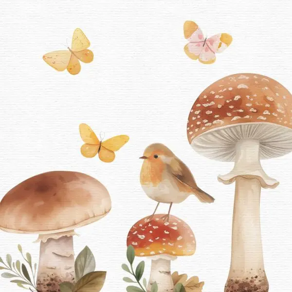 Tea Party Fairy Fall Garden Clipart - Image 8