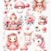 Fairy Garden clipart, set of 40 png graphics with transparent background. - Image 3