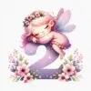 Fairy Numbers Clipart Set – PNG Numbers for Crafts - Image 6