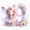 Fairy Numbers Clipart Set – PNG Numbers for Crafts - Image 13