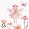 Pink Christmas Fairy Clipart - Image 6