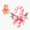 Pink Christmas Fairy Clipart - Image 9